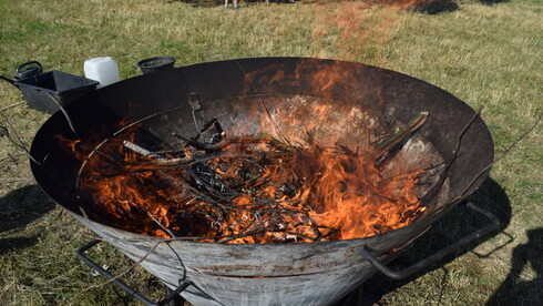 Feuer im Kiln