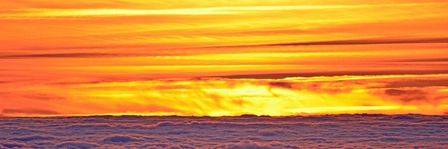 Sonne über den Wolken