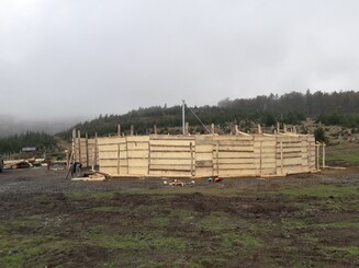 Fanganlage aus Holz