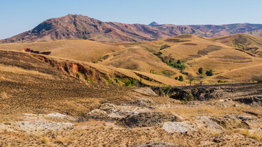Abgeholztes Hochland auf Madagaskar