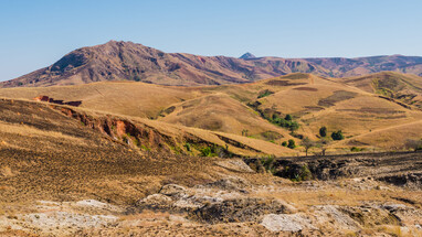 Abgeholztes Hochland auf Madagaskar