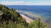 Weiter Blick über das Ostseebad Sellin auf Rügen mit Seebrücke