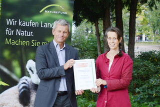 Übergabe Auszeichnung