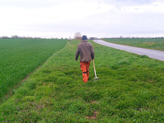 Flächenbegehung am Wirtschaftsweg