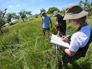 Naturefundteam beim ökologischen Monitoring